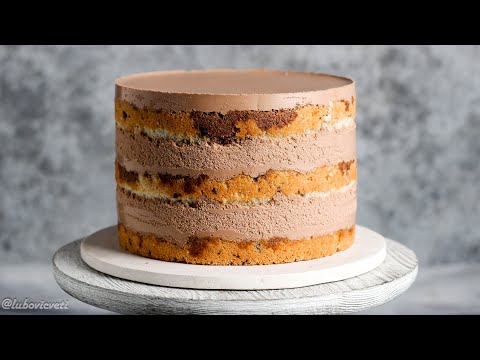 Шоколадный ЙОГУРТОВЫЙ ТОРТ  Бисквитно МУССОВЫЙ торт
