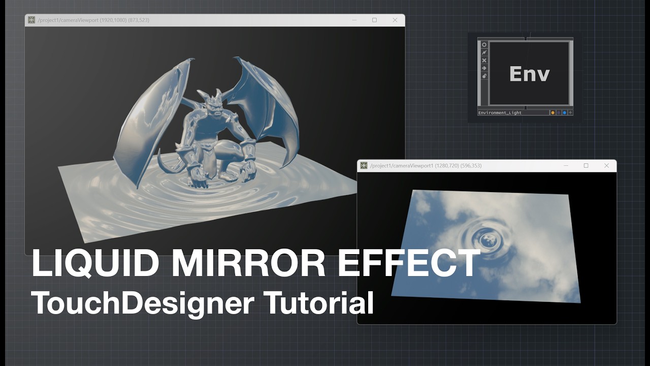 How to create a LIQUID MIRROR in TouchDesigner · Beginner friendly ...