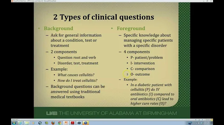 Developing answerable clinical questions - DayDayNews