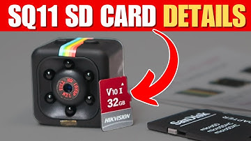 SQ11 Mini DV Camera SD Card - Type, Format and Capacity.