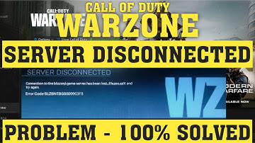 Call Of Duty Warzone Server Disconnected FIXED |BLZBNTBGS000003F8 | Connection to Blizzard| Direct X
