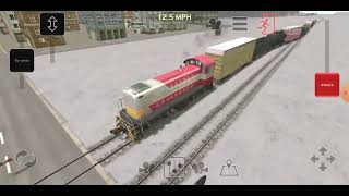 Поезд-беглец в Train Simulator And Rail Yard(снос последнего вагона)