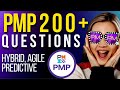 200 pmp exam questions agile hybrid pmbok 7  6 situational easy  hard