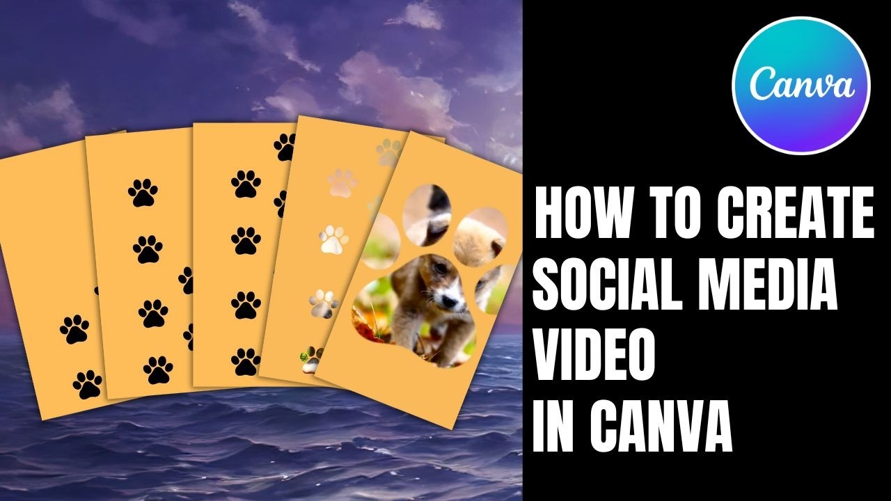 Crafting a Captivating Social Media Video with Adorable Dog Paw Prints ...