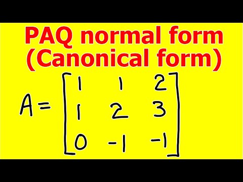 Video: Ce este Canonical Matrix?