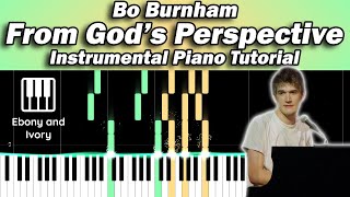 Bo Burnham - From God's Perspective Piano Instrumental Tutorial on Synthesia
