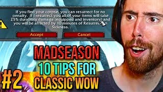 Asmongold Reacts To 10 Tips \& Tricks For Classic WoW (Episode 2) - MadSeasonShow