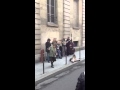 Paris street band and dancer