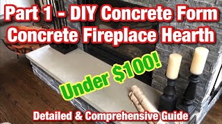 Make Your Own Concrete Fireplace Hearth - Part 1