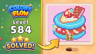 Colony Flow! - Level 584 Walkthrough 🧩 | Solution & Gameplay (ABI GAMES) 🐜