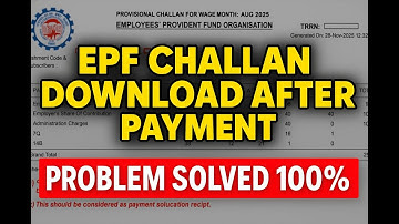 EPF Challan Download After Payment | 100% Working Solution - 2025 #epf #ecrreturn #ecrfile Challan