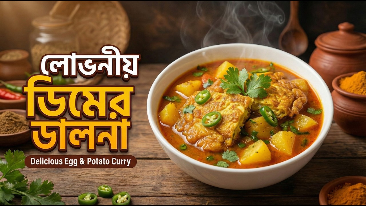Dim diye Alur Dal Ranna Easy Bengali Lunch Recipe for Bachelors - YouTube