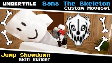 I Added Sans to Jump Showdown because I was bored (Battlegrounds Skill Builder) [Jump Showdown]