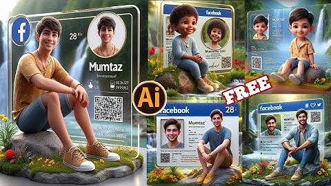 3d Ai Social media Photo Editing with Bing image creator | 3d ai social media image kaise banaye #ai