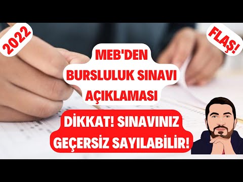 FLAŞ! MEB'den Bursluluk
