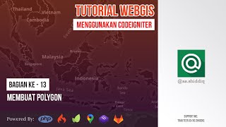 Tutorial Webgis Codeigniter #PART 13 -  Membuat Polygon (Leaflet Draw)