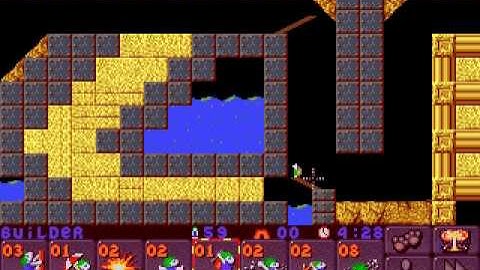 DOS Lemmings 2: The Tribes Classic 6 The Starry Threshold