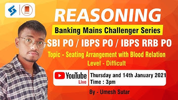 Banking Mains Challenger Series || Reasoning || SBI-PO | IBPS-RRB-PO | IBPS-PO by Umesh Sutar