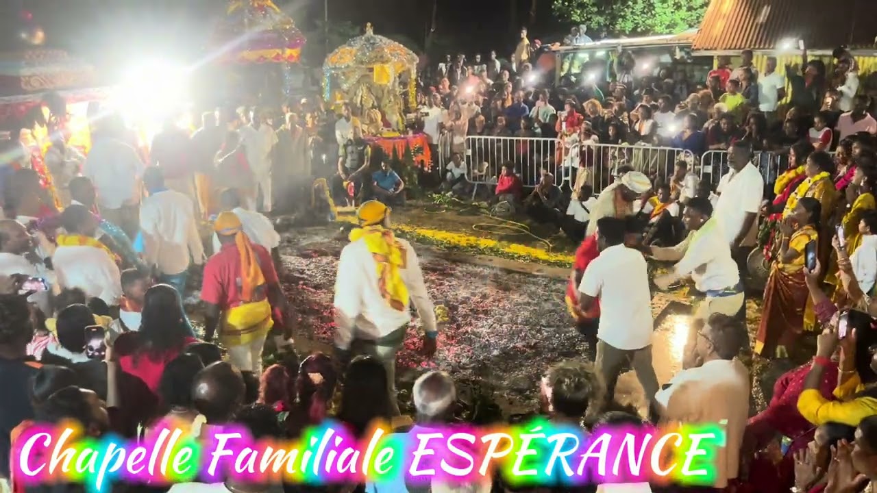 Marche sur le feu chapelle Mr ESPÉRANCE bois nefles coco Saint-Louis dimanche 29 juin 2025