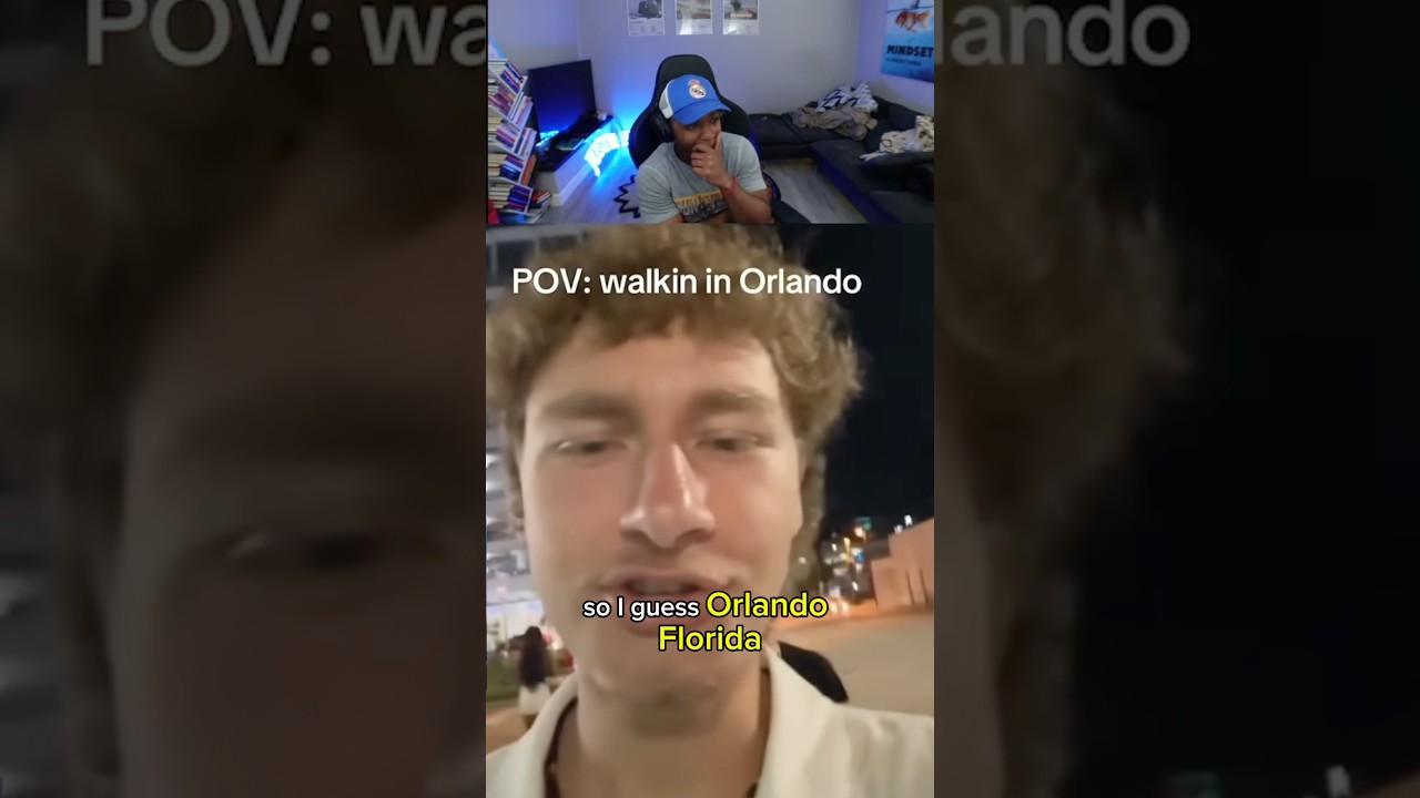 POV прогулка по центру Орландо, Флорида 