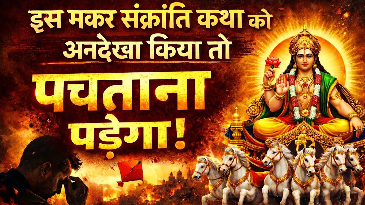  💕🌞 मकर संक्रांति की पावन कथा 🌾🙏Makar Sankranti Katha❤️🌹