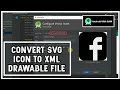 Svg icon to drawable icon conversion  android studio latest version
