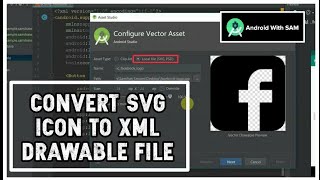 SVG icon to Drawable icon conversion - Android Studio latest version screenshot 5