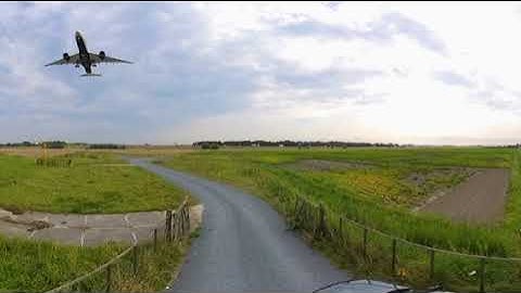 360° 4k VR Video Schiphol Airport Plane Spotting 🇳🇱