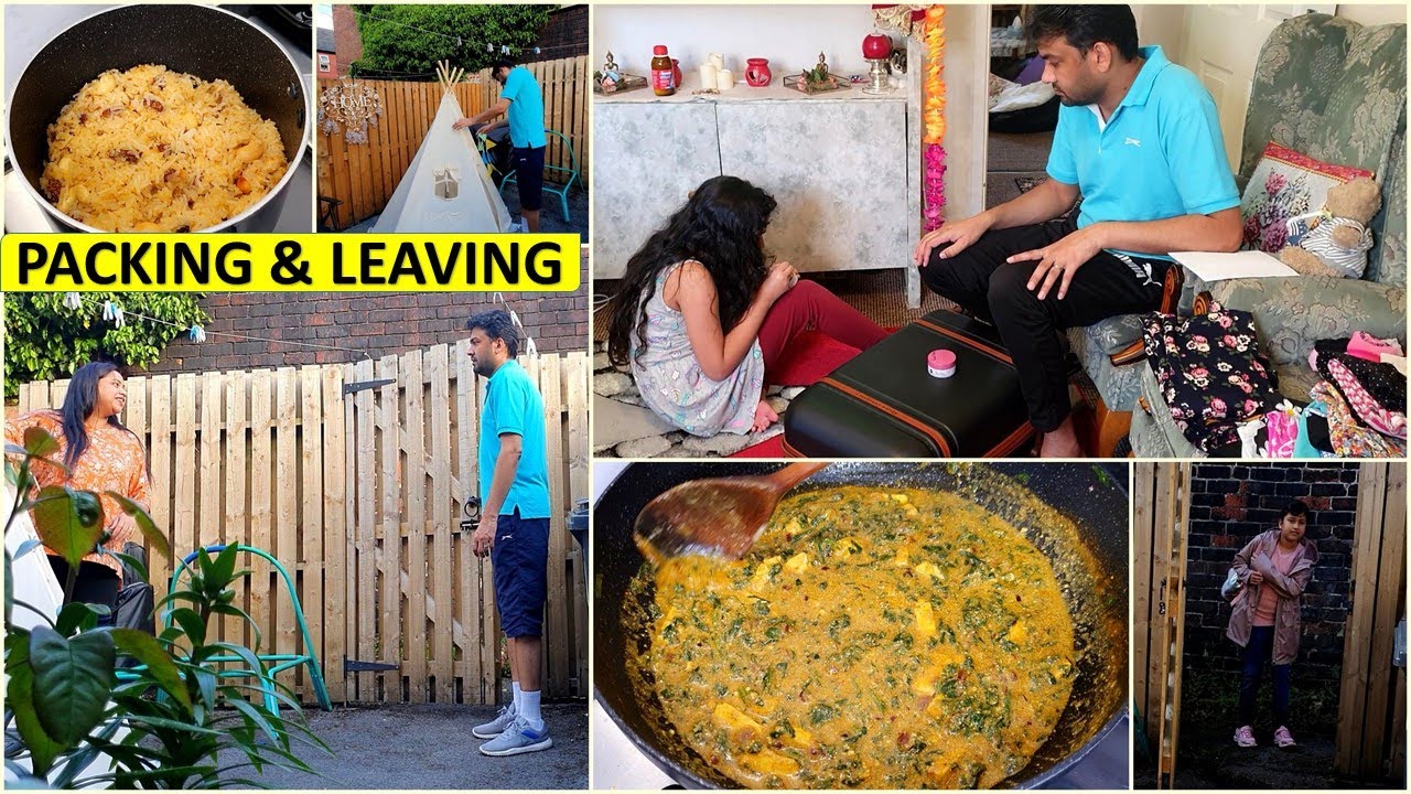 Packing & Leaving Day..Excited & Scared | Different Style of Palak Paneer | Busy Day as Homemaker