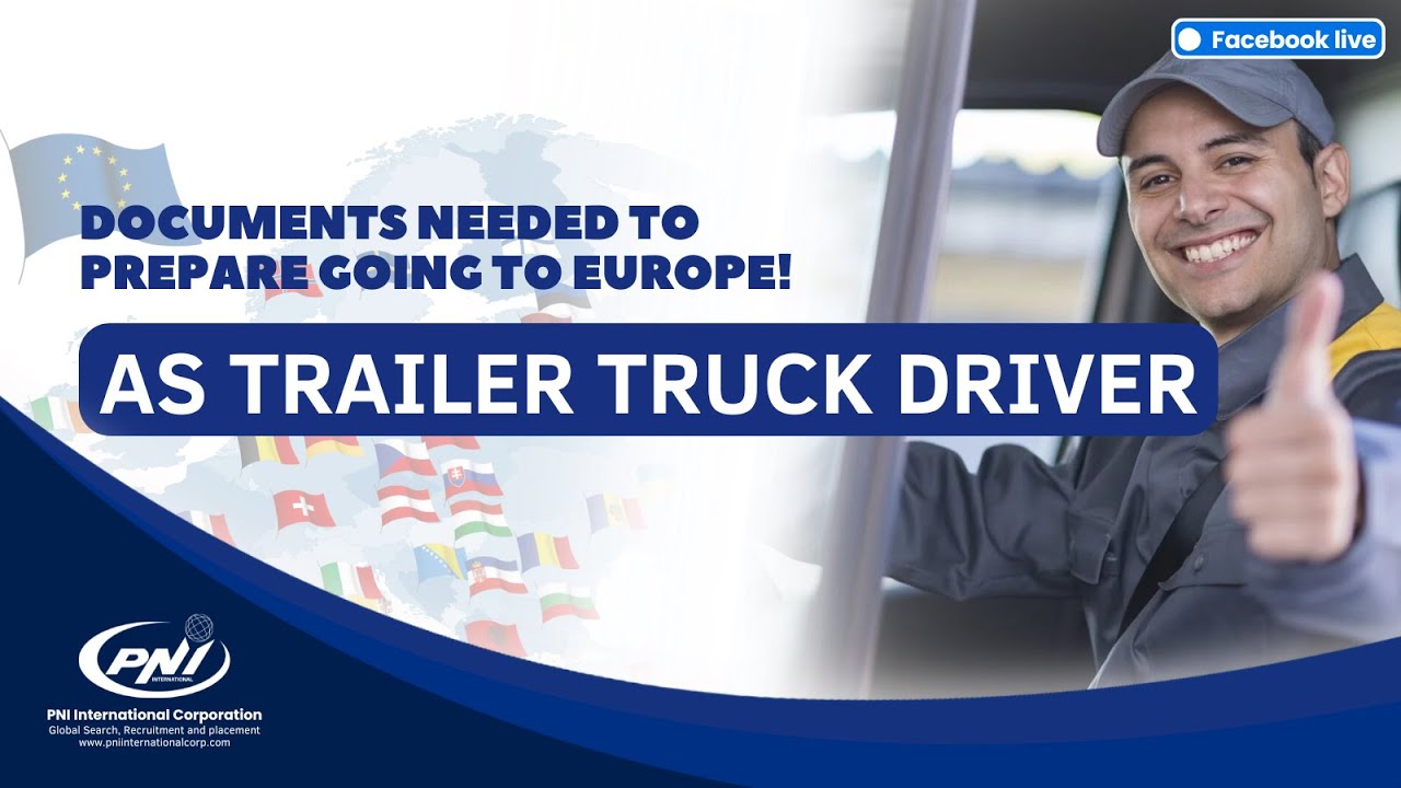 PREPARATIONS OF DOCUMENTS TO EUROPE AS A TRAILER TRUCK DRIVER - YouTube
