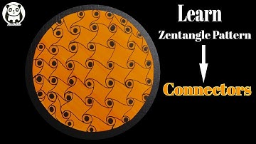Zentangle Patterns | Tutorial | Connectors | zentangle art for beginners | Zentangle art
