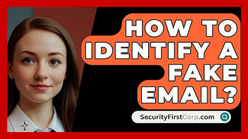 How To Identify A Fake Email? - SecurityFirstCorp.com