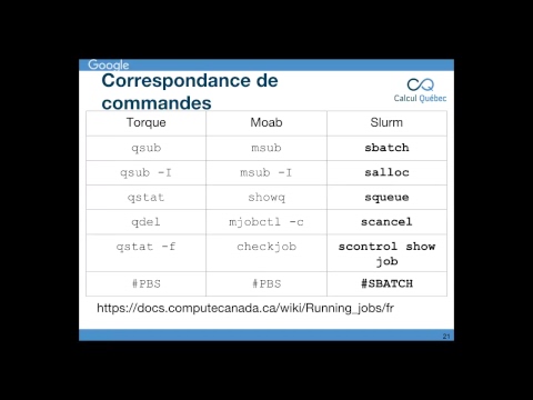 Midi-conférence : Utilisation des nouveaux serveurs de Calcul Canada