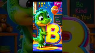 Learn Letter B with Tiny Dino 🦖 ABC Learning for Kids #youtubeshorts #youtubegrowth #shorts