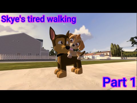 SFM PAW Patrol | Skye's tired walking part 1 (Skase moment)