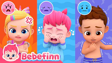 😭😡😰 Sharing My Emotions | It's Okay to Cry | Healthy Habits | Bebefinn Best Nursery Rhymes