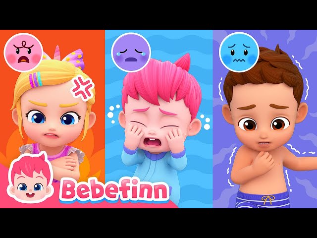 😭😡😰 Sharing My Emotions | It's Okay to Cry | Healthy Habits | Bebefinn Best Nursery Rhymes class=