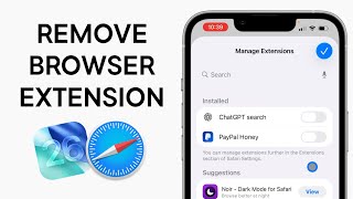 iOS 26: How to Remove Browser Extension in Safari on iPhone