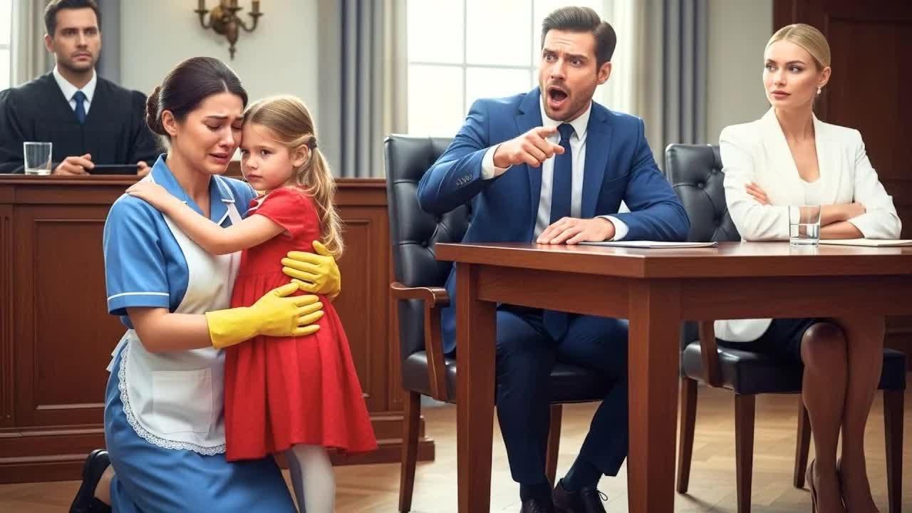 FAXINEIRA HUMILHADA PELO MILIONÁRIO ENFRENTOU O JUIZ SOZINHA...ATÉ QUE A FILHA DELE ENTROU E DISSE