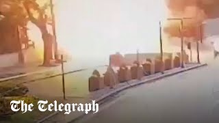 video: Moment suicide bomber launches attack near Turkish parliament