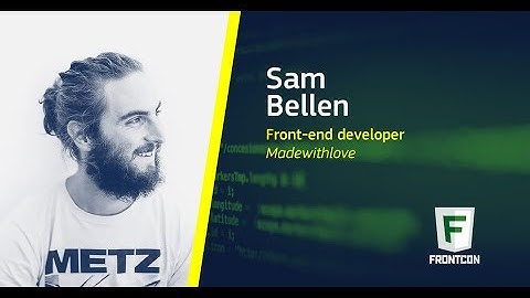 Channel your inner rockstar with the web audio API by Sam Bellen from Madewithlove at FronCen 2018