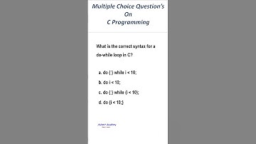 Multiple Choice Questions on C Programming (Short - 03)