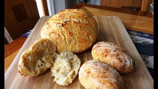 NoKnead Cheddar Cheese Bread & Rolls (updated)… super easy… no machines