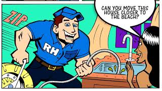 Rooter Hero Comic Book Commercial
