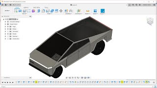 FUSION 360 Tutorial: STEP BY STEP DESIGN OF TESLA CYBER TRUCK