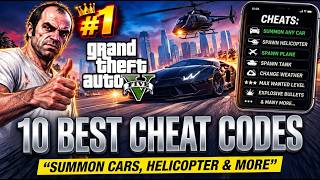 🔥 GTA 5: 10 BEST CHEAT CODES! 🚗🚁 Spawn Cars, Helicopters & MORE!
