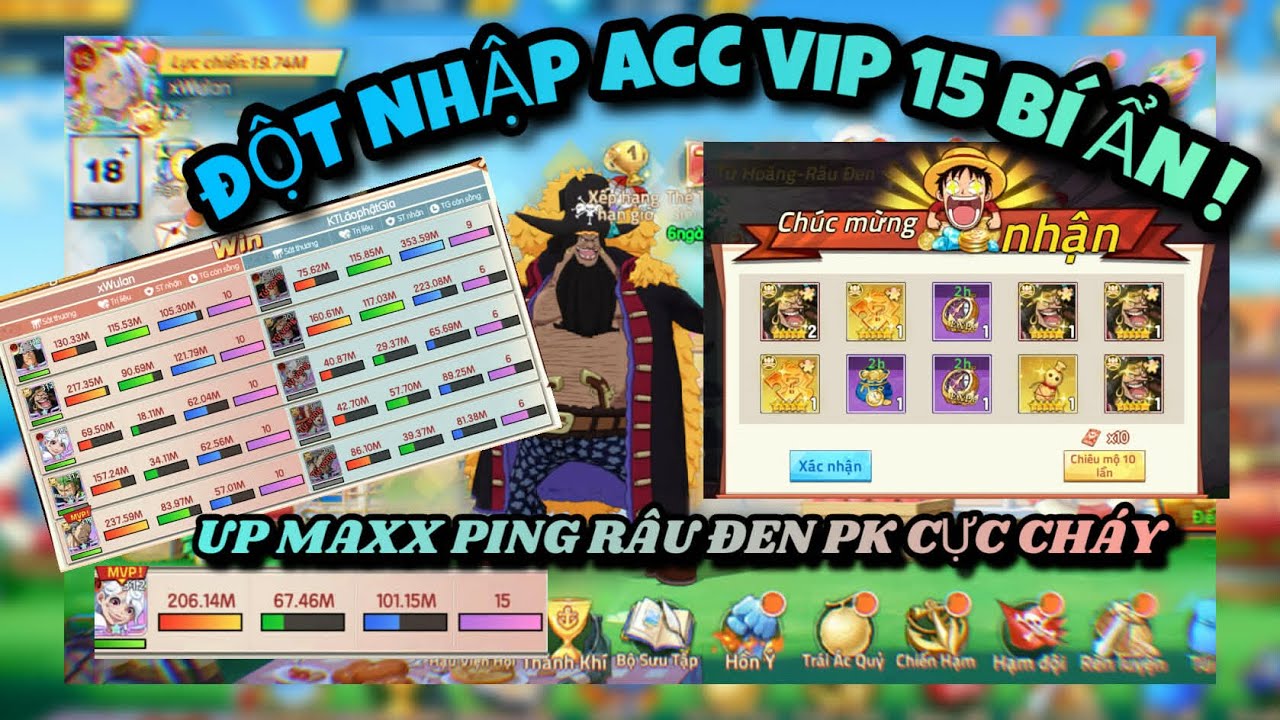 #3  HAKI HUYỀN THOẠI : ĐỘT NHẬP ACC BÍ ẨN ? XẢ VÉ UP TỨ HOÀNG RÂU ĐEN 🔥 BONNY QUÁ ẢO DIỆU 😱