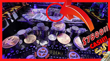 $8,000 inside High Risk Coin Pusher... Biggest Win Ever??