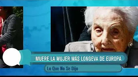Muere a los 116 aos, Ana Vela, la mujer ms longeva...
