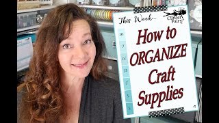 How to organize craft supplies  Craft room organization and storage ideas